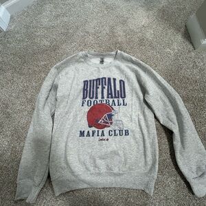 Gildan Gray Buffalo Bills Football Sweatshirt